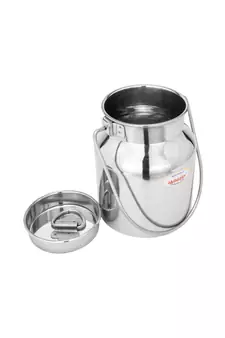 Stainless Steel Jointless Milk Can ( Capacity  1000ml ) Milk Pot  Container with Handle