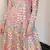Pink Zari Resham Floor Length Ceremonial Churidar Suit