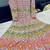 Pink Zari Resham Floor Length Ceremonial Churidar Suit