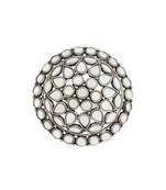 Silver Oxidized Mirror Designer Adjustable Finger Ring for Women 