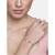 Rose Gold Plated Cubic Zirconia Adjustable Bracelet Jewellery with Pull-Chain for Women & Girls (ADB167RG)