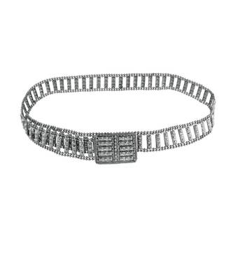 Rhodium Plated Metal Adjustable Kamarband Waist Belt for Women Girls (B030S) 1