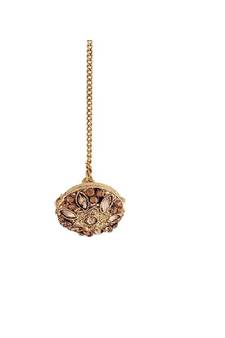Rajasthani Rajputi Kundan Pearl Studded Borla Matha Patti Maang Tikka for Women (T2076FL)