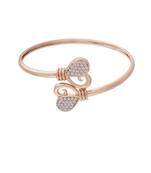 Rose Gold Plated CZ Stone Openable Designer Styles Kada Bangles Bracelets for Women & Girls 