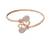  Rose Gold Plated CZ Stone Openable Designer Styles Kada Bangles Bracelets for Women & Girls (ADB211RG)