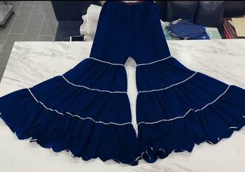 Decent Style Lepis Blue Mukaish Work Sharara Suit 3