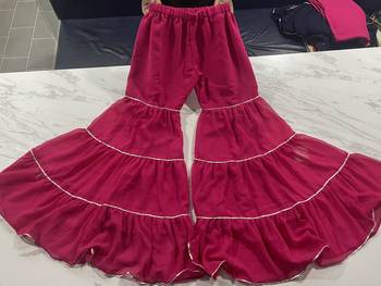 Gorgeous Pink Royal Georgette Sharara Designer Salwar Kameez 3