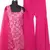 Elegant Pink Resham Embroidered with mirror work georgette base palazzo Suit