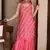Spectacular Deep Pink Georgette Festive Wear Designer Sharara Suit