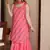 Spectacular Deep Pink Georgette Festive Wear Designer Sharara Suit