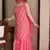 Spectacular Deep Pink Georgette Festive Wear Designer Sharara Suit