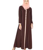 Brown Panelled Abaya