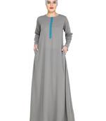 Sober Grey Abaya