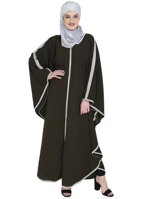 Modish Olive Kaftan Style Abaya 1