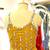 Mustard Yellow Embroidered with Mirror work georgette wedding haldi sangeet function Sharara Suit