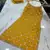 Mustard Yellow Embroidered with Mirror work georgette wedding haldi sangeet function Sharara Suit