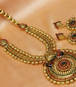 Gorgeous Gold Plated Peacock Necklace