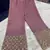Charming Look Purple Color Georgette Base Designer Palazzo Suit With Dupatta Set