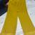 Eye-Catching Lemon Yellow Color Foil Mirror Base Length Ceremonial Palazzo Suit