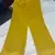 Eye-Catching Lemon Yellow Color Foil Mirror Base Length Ceremonial Palazzo Suit