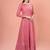 Fantastic Coral Pink Color Georgette Base Festive Wear Designer Anarkali Suit