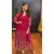 Splendid Dark Pink Color Georgette Base Foil Mirror Work Salwar Suit