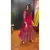 Splendid Dark Pink Color Georgette Base Foil Mirror Work Salwar Suit