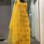 Yellow Color Georgette Fabric Thread And Zari Work Sleeveless Gown