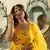 Yellow Color Georgette Fabric Thread And Zari Work Sleeveless Gown