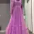 Occasion Wear Pink Color Soft Net Fabric Mirror Work Gown