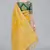 Yellow woven banarasi saree with blouse