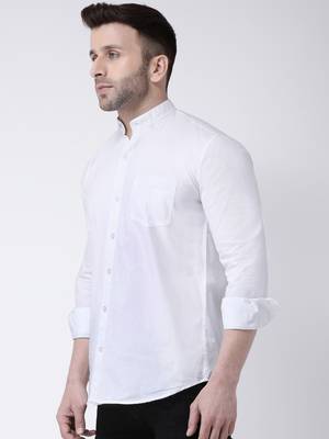 White cotton stitched   shirt 3