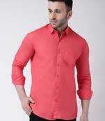 red cotton stitched   shirt