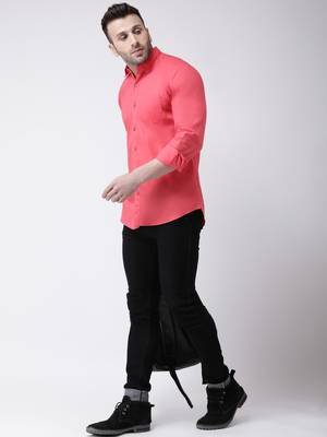 red cotton stitched   shirt 2