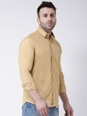 Brown cotton stitched   shirt 4