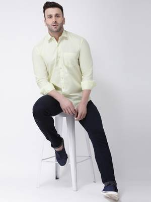 Yellow cotton stitched   shirt 2