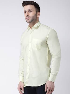 Yellow cotton stitched   shirt 3