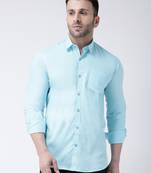 blue cotton stitched   shirt