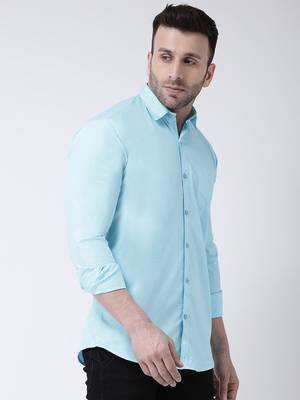 blue cotton stitched   shirt 4
