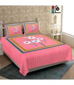 Divamee Bedsheets 100% Pure Cotton  Skin friendly fabric Bedsheet with 2 Pillow Covers
