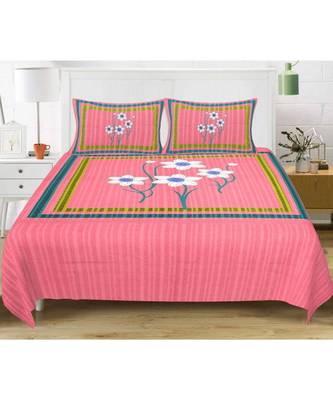 Divamee Bedsheets 100% Pure Cotton  Skin friendly fabric Bedsheet with 2 Pillow Covers 2