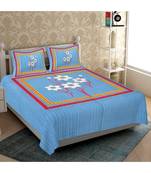 Divamee Bedsheets 100% Pure Cotton  Skin friendly fabric Bedsheet with 2 Pillow Covers