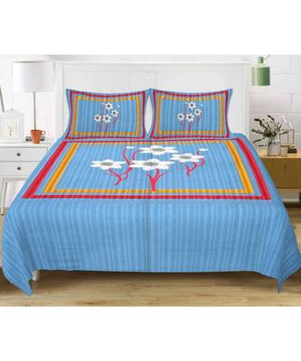 Divamee Bedsheets 100% Pure Cotton  Skin friendly fabric Bedsheet with 2 Pillow Covers 2