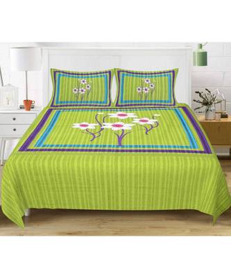 Divamee Bedsheets 100% Pure Cotton  Skin friendly fabric Bedsheet with 2 Pillow Covers 2