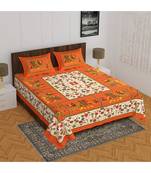 Divamee Bedsheets 100% Pure Cotton  Skin friendly fabric Bedsheet with 2 Pillow Covers