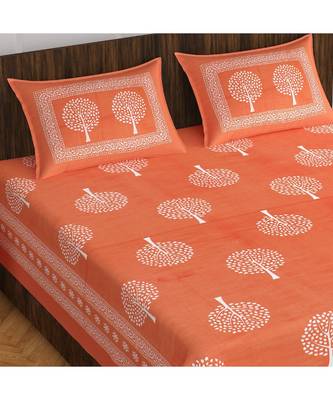 Divamee Bedsheets 100% Pure Cotton  Skin friendly fabric Bedsheet with 2 Pillow Covers 2