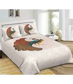 Divamee Bedsheets 100% Pure Cotton  Skin friendly fabric Bedsheet with 2 Pillow Covers