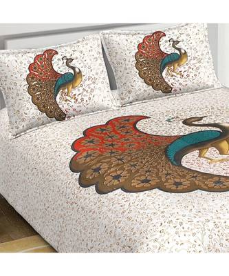 Divamee Bedsheets 100% Pure Cotton  Skin friendly fabric Bedsheet with 2 Pillow Covers 2