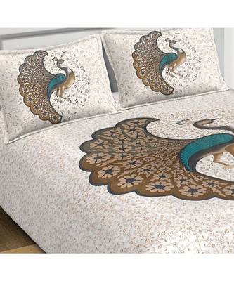 Divamee Bedsheets 100% Pure Cotton  Skin friendly fabric Bedsheet with 2 Pillow Covers 2