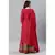 SheWill Red Foil Printed Gotta Patti A-Line Vicsose Rayon Kurta with Skirt & Dupatta